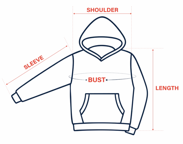 hoodie size guide