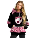 soccer-with-crown-hoodie-awareness-ribbon-black-pink-best-selling.webp