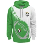 soccer-with-crown-hoodie-flaming-football-green-best-selling.webp