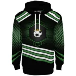 soccer-with-crown-hoodie-hexagonal-pattern-green-black-best-selling.webp