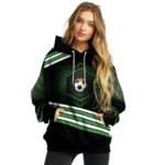 soccer-with-crown-hoodie-hexagonal-pattern-green-black-best-selling.webp