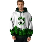 soccer-with-crown-hoodie-lucky-motif-white-green-best-selling.webp
