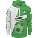 soccer-with-crown-hoodie-personalized-abstract-shape-green-best-selling.webp