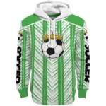 soccer-with-crown-hoodie-personalized-chevron-motion-green-best-selling.webp