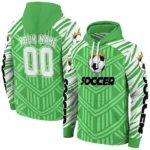 soccer-with-crown-hoodie-personalized-chevron-stripe-green-best-selling.webp
