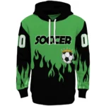 soccer-with-crown-hoodie-personalized-flame-edge-green-black-best-selling.webp