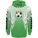 soccer-with-crown-hoodie-personalized-football-laces-green-best-selling.webp