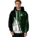 soccer-with-crown-hoodie-personalized-ripped-pattern-green-black-white-best-selling.webp