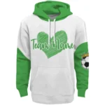 soccer-with-crown-hoodie-personalized-scribble-heart-green-white-best-selling.webp
