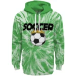soccer-with-crown-hoodie-tie-dye-pattern-green-best-selling.webp