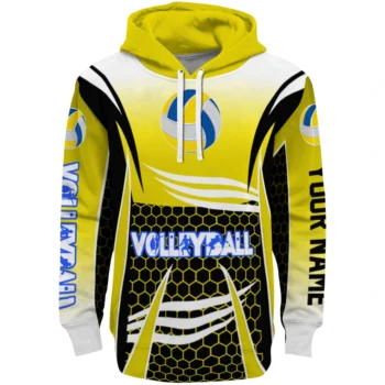 Volleyball Logo Hoodie - Armor Streaks Yellow Black
