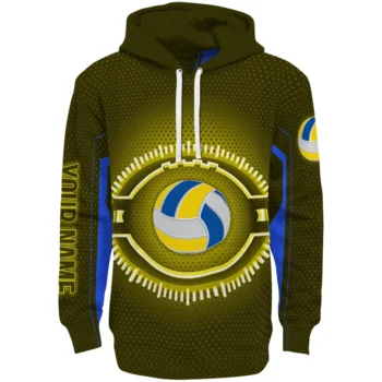 Volleyball Logo Hoodie - Customized Circuit Core Yellow