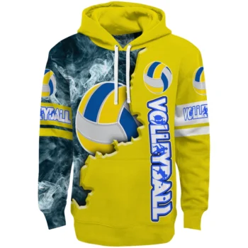 Volleyball Logo Hoodie - Edge Mist Yellow